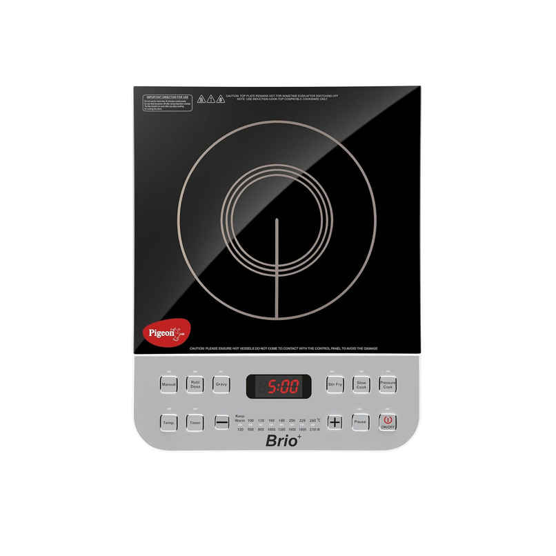 Pigeon Brio Plus 2100 W Induction Cooktop - Anti Skid Feet