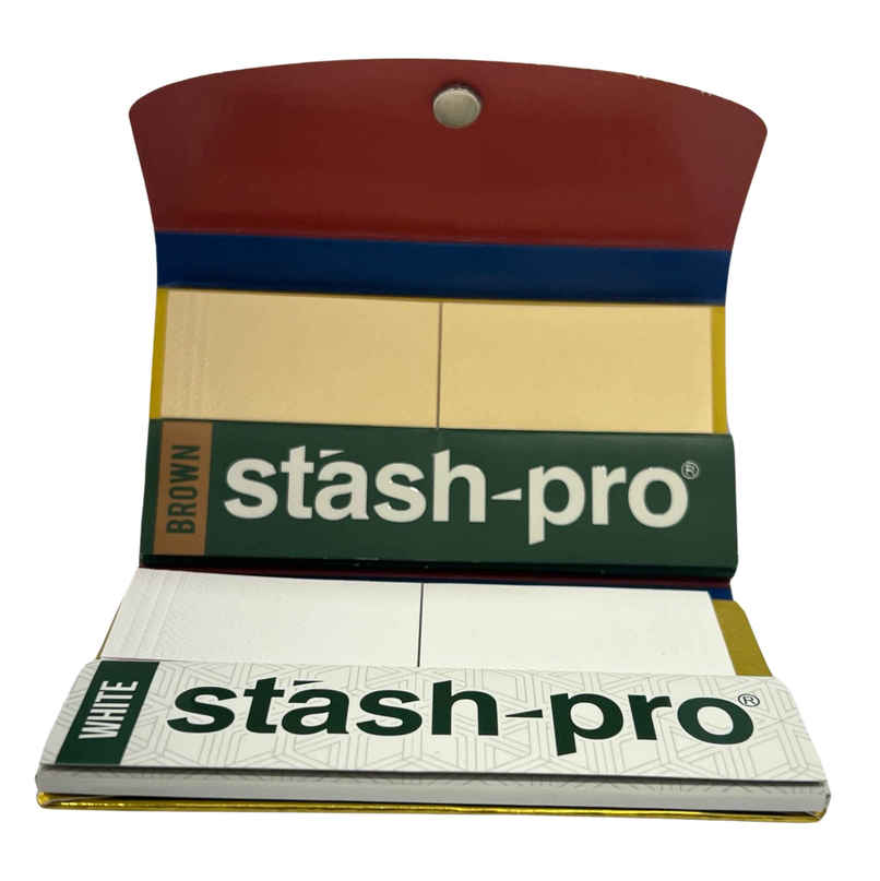 Stash-Pro Magnetic Pocket Pack With Crushing Tray (64 Roaches + 32 Rolling Papers)
