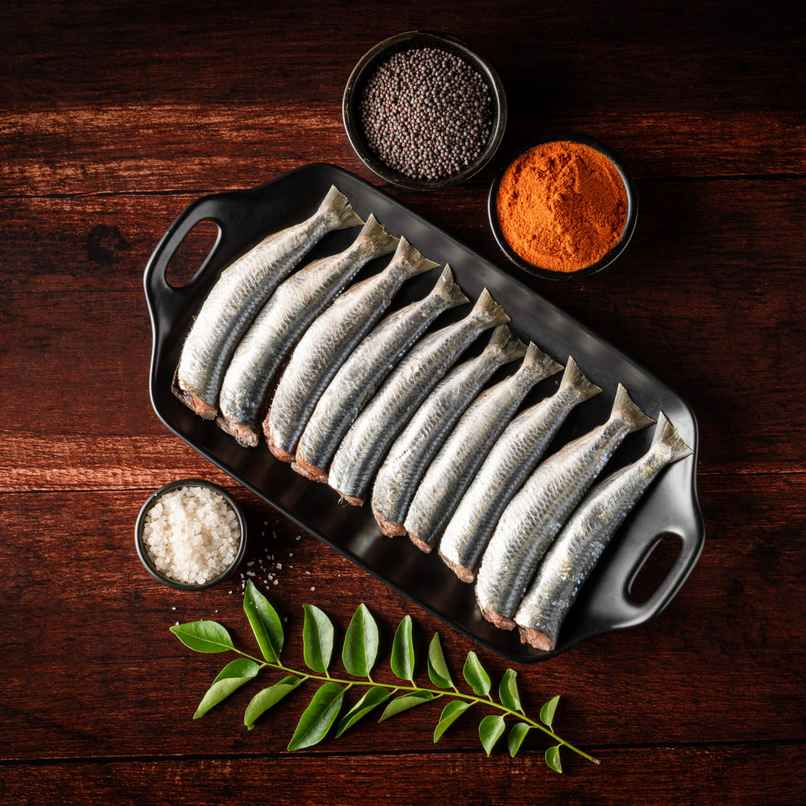 Relish Sardine Whole And Cleaned | Energy - 250 kcal | Protein - 22 g / 100 g