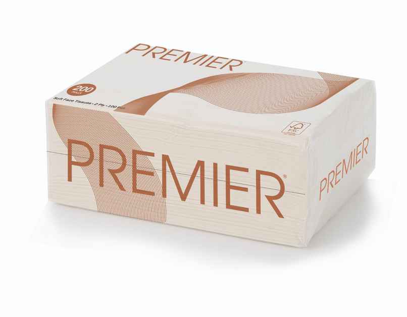 Premier Face Tissue Refill Pack 200 pulls | 2 ply