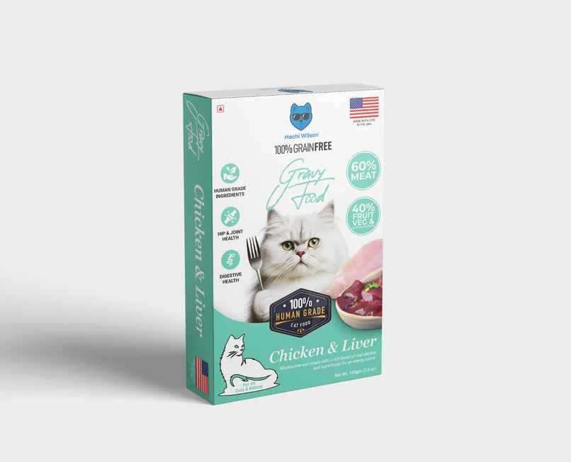 Hachi wilson Premium Chicken and Liver Gravy Cat Food