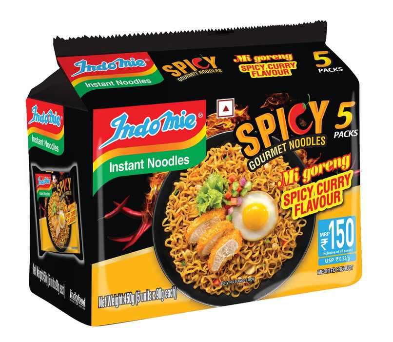 INDOMIE Instant Noodles Mi Goreng Spicy Curry Flavour Family Packs Combo