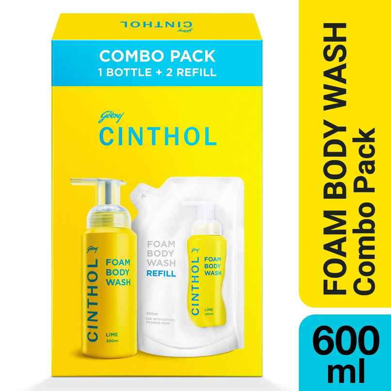 Cinthol Lime Foam Body Wash - Combi Pack