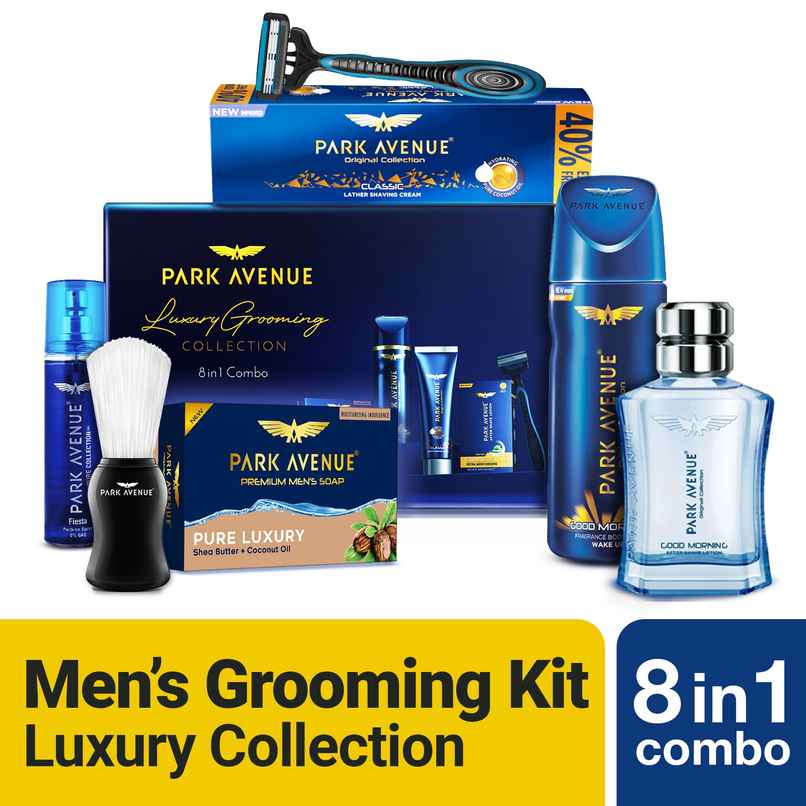 Park Avenue 8 in 1 Luxury Men's Grooming Kit | Premium Grooming