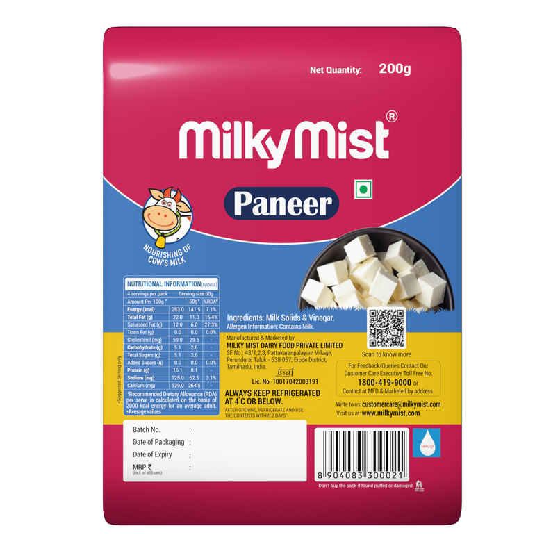 Milky Mist Paneer