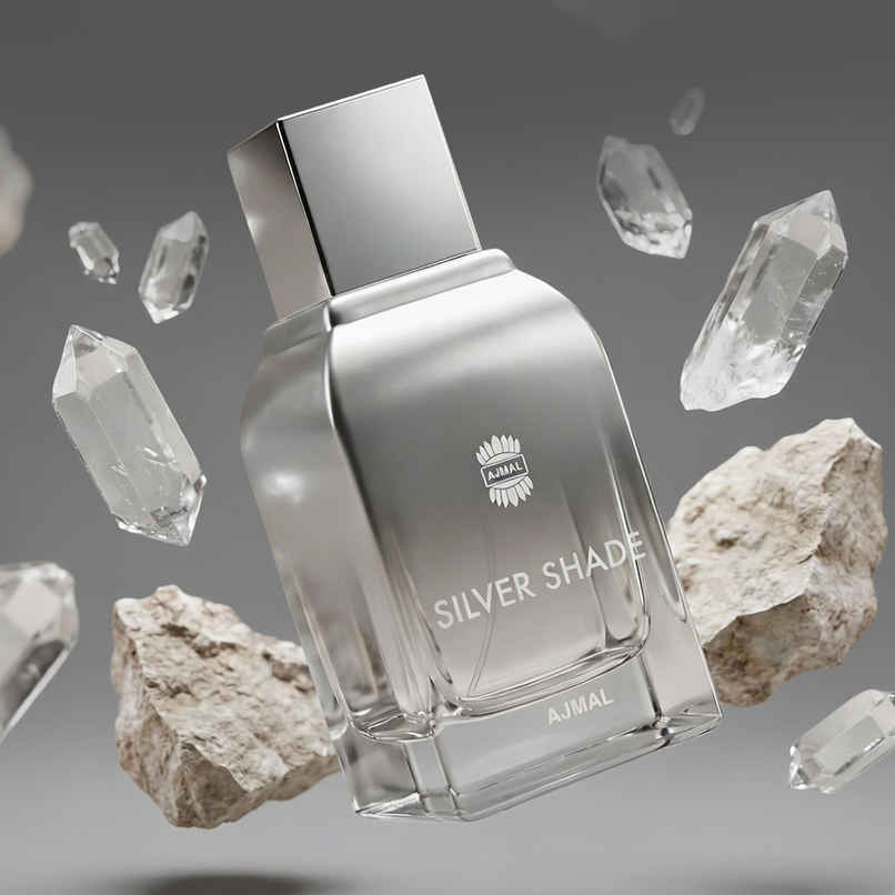 Ajmal Silver Shade Eau De Parfum | Long Lasting Scent Spray | Citrus Perfume Gift For Men