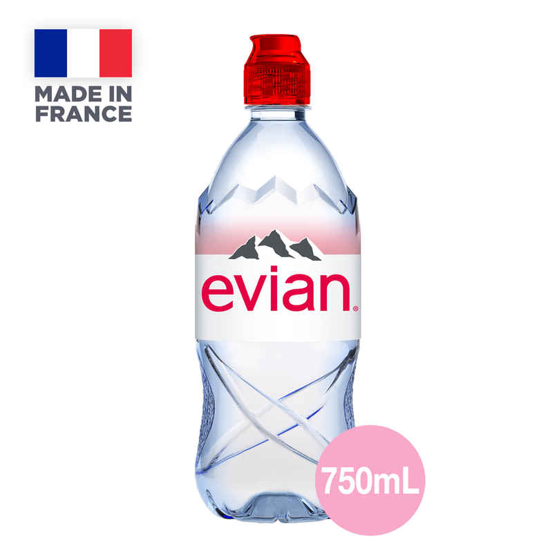 EVIAN Natural Mineral Water Sports Cap