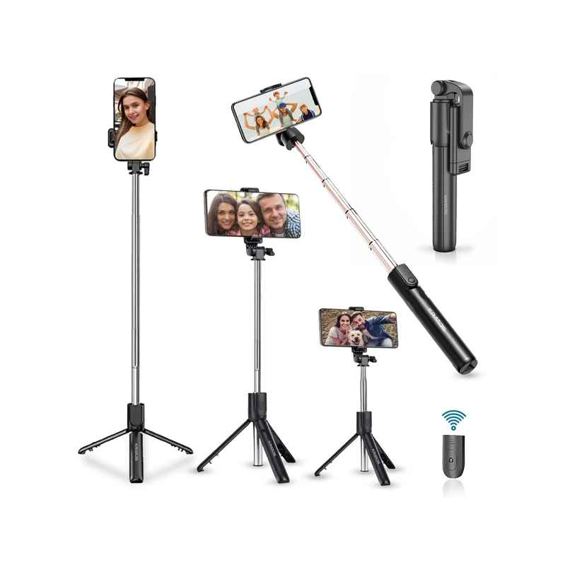 Kratos Multi Purpose Selfie Stick with Tripod Stand for Mobile Phone with Bluetooth Remote