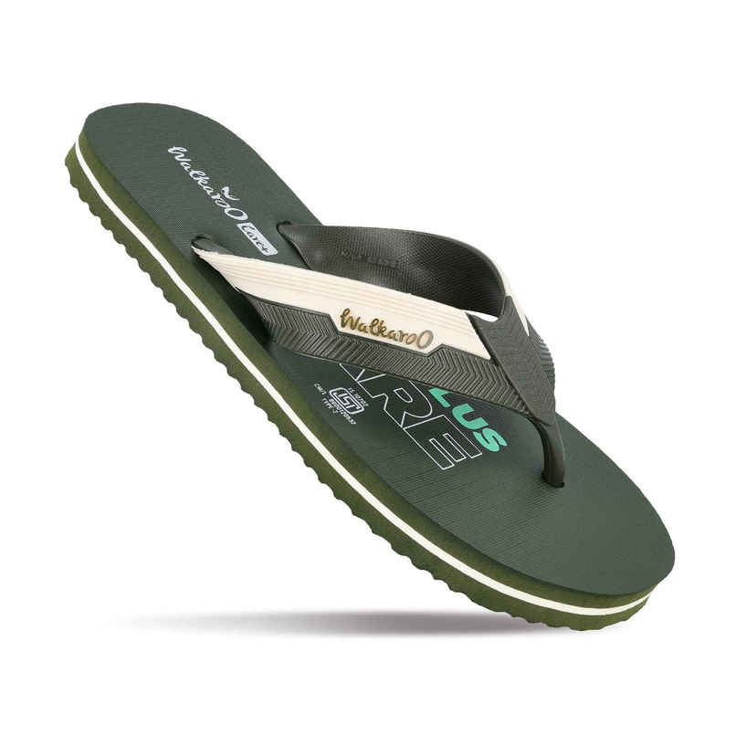 Walkaroo Men's Dailywear Hawai | HG153 Olive | UK 7 Walkaroo Men's Dailywear Hawai | HG153 Olive | UK 7