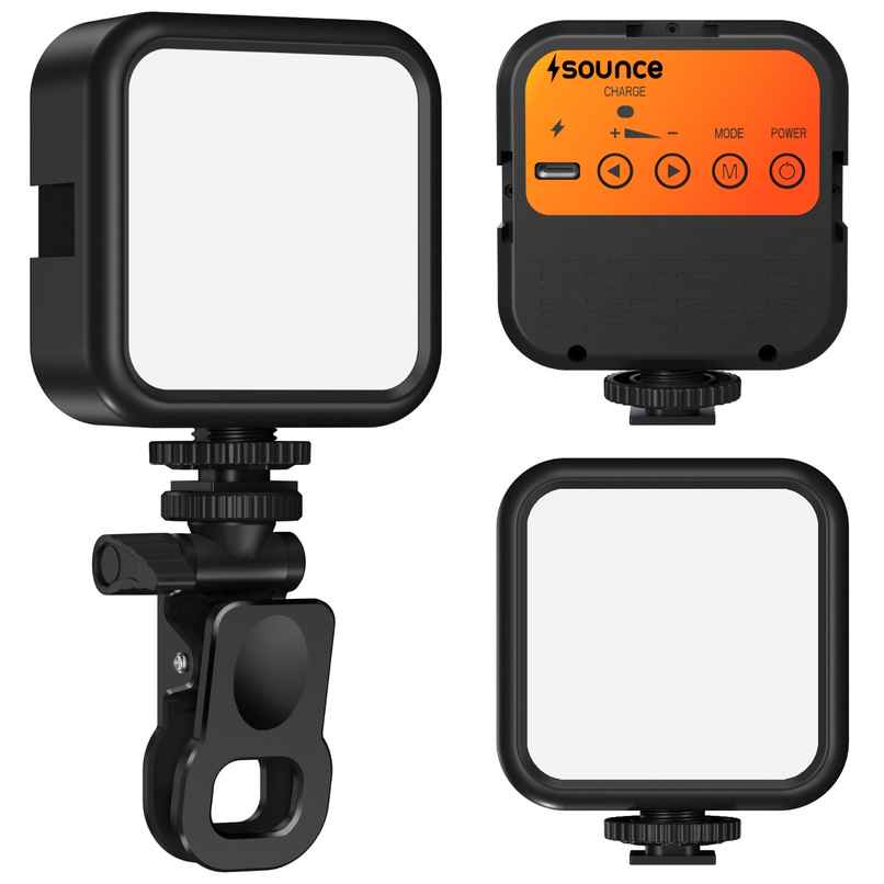 Sounce LED Video Light Dimmable and Rechargeable for YouTube and Zoom Meetings Sounce LED Video Light Dimmable and Rechargeable for YouTube and Zoom Meetings
