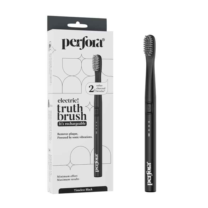 Perfora Rechargeable Electric Toothbrush | Timeless Black