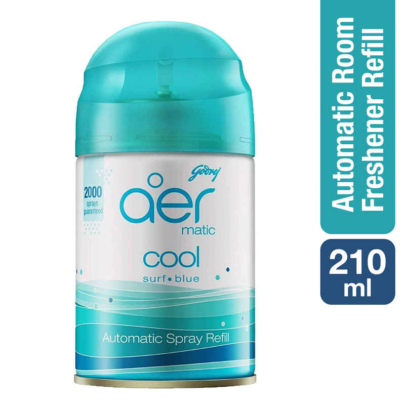 Godrej Aer Matic Cool Surf Blue Automatic Room Fresheners Refill Godrej Aer Matic Cool Surf Blue Automatic Room Fresheners Refill