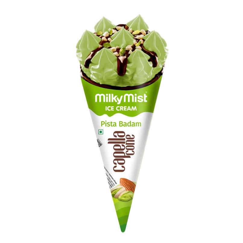 Milkymist Badam Pista Ice Cream Cone Milkymist Badam Pista Ice Cream Cone