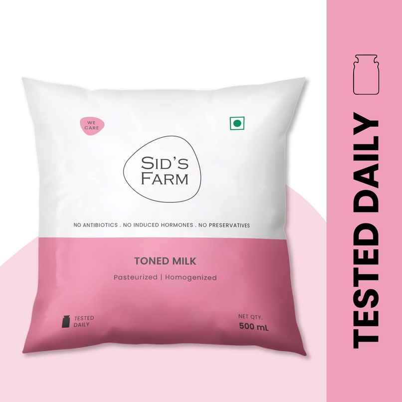 Sid's Farm Toned Fresh Milk | Pouch