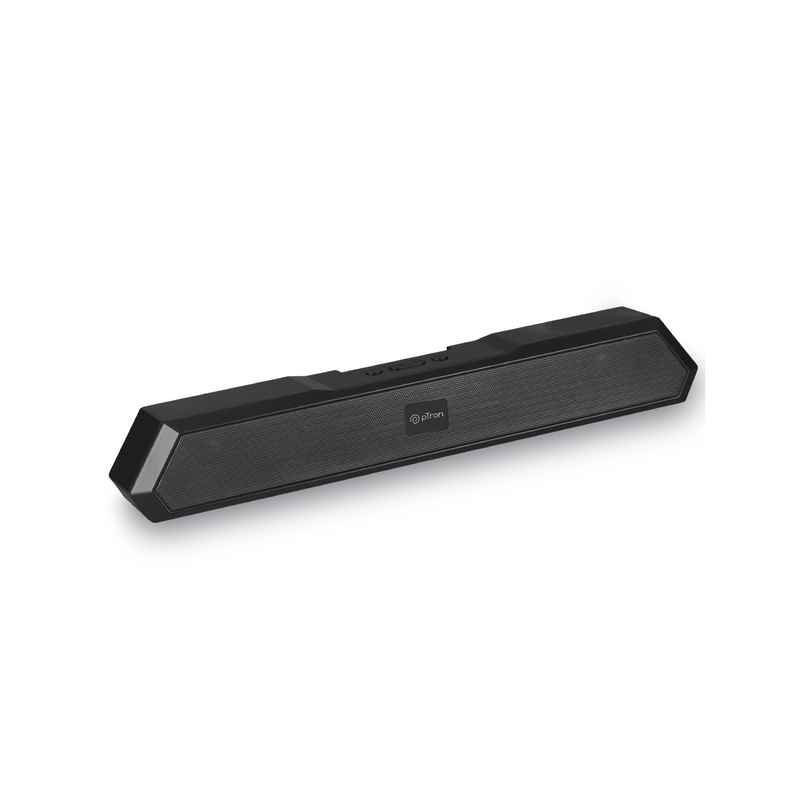 pTron Fusion Evo V4 16W Bluetooth Soundbar w/ 19Hrs Playtime, Multi-Playback Modes | Graphite Black