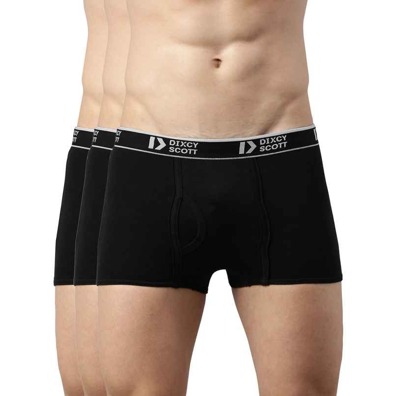 Dixcy Scott Originals Men'S Trunk Snug Fit Solid Innerwear (Multicolor-Pack Of 3)