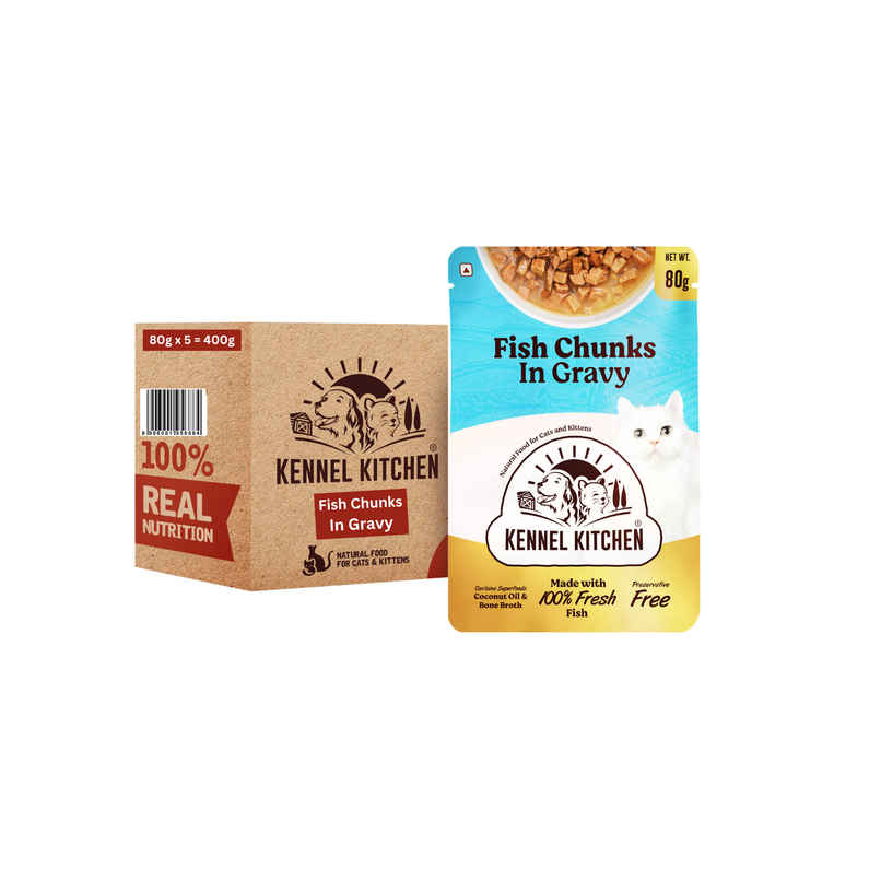 Kennel Kitchen Fish Chunks in Gravy Pack Kennel Kitchen Fish Chunks in Gravy Pack