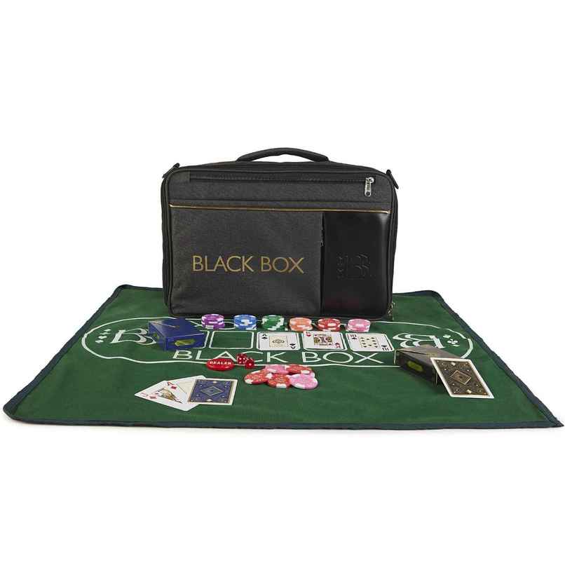 Parksons Box Poker Set | Black - 300 Chips