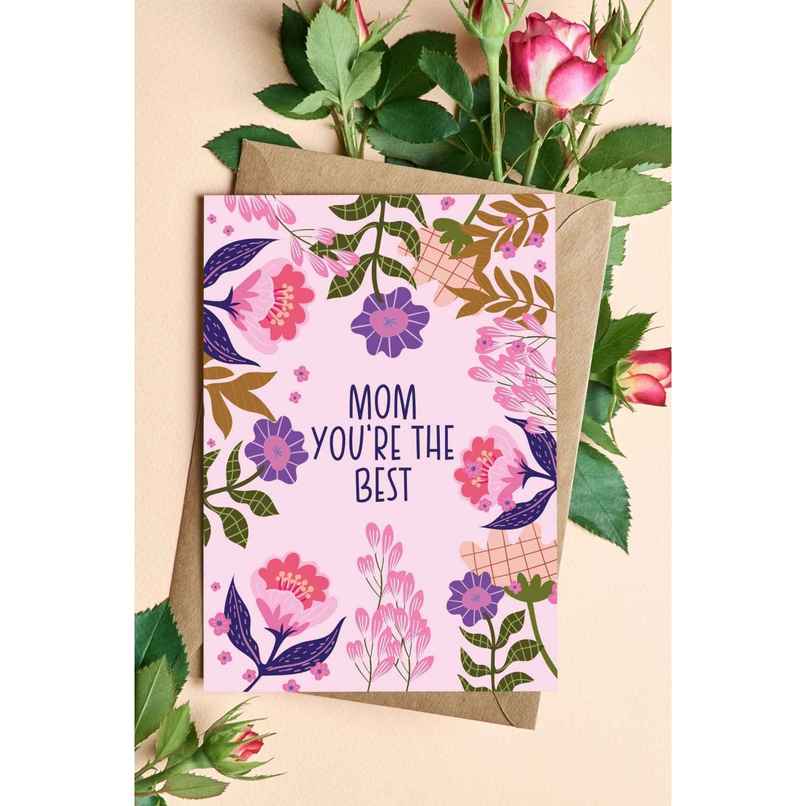 Mom You Are the Best Greeting Card | Vibebling Mom You Are the Best Greeting Card | Vibebling