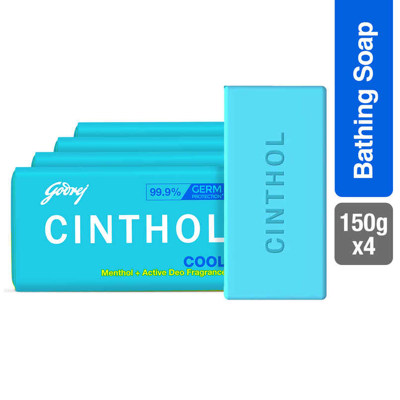 Cinthol Cool Bath Soap - Grade 1 Soap - For All Skin Types Cinthol Cool Bath Soap - Grade 1 Soap - For All Skin Types