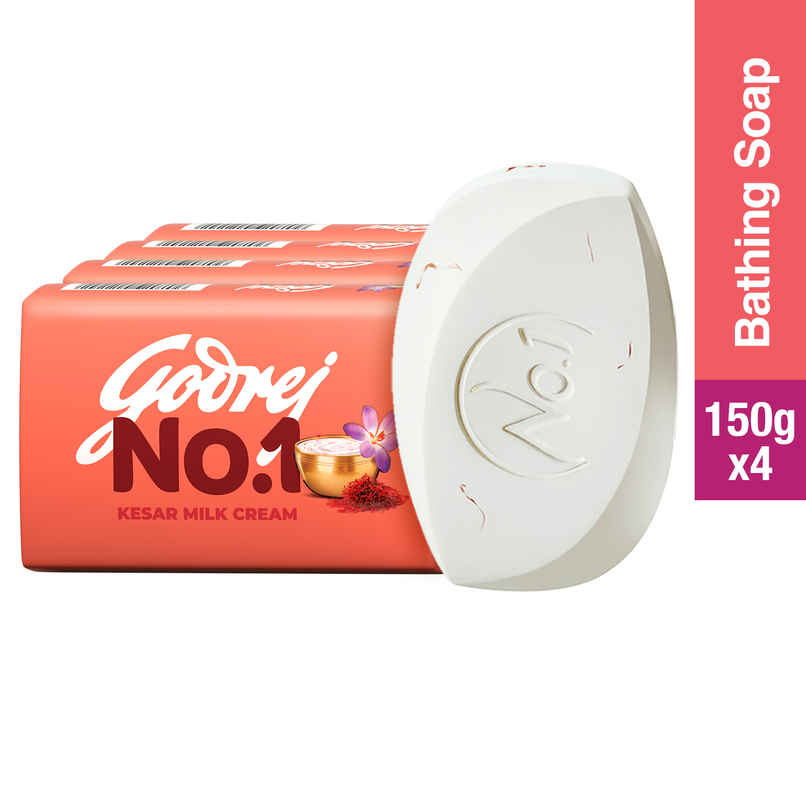 Godrej No.1 Bath Soap - Kesar & Milk Cream