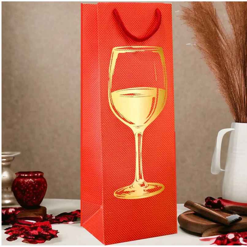 Premium Wine Bag | Red | Let's Vybe