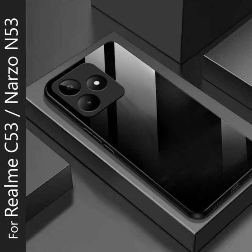Kwine Case Realme C53 / Realme Narzo N53 Back Cover - Glass Case Kwine Case Realme C53 / Realme Narzo N53 Back Cover - Glass Case