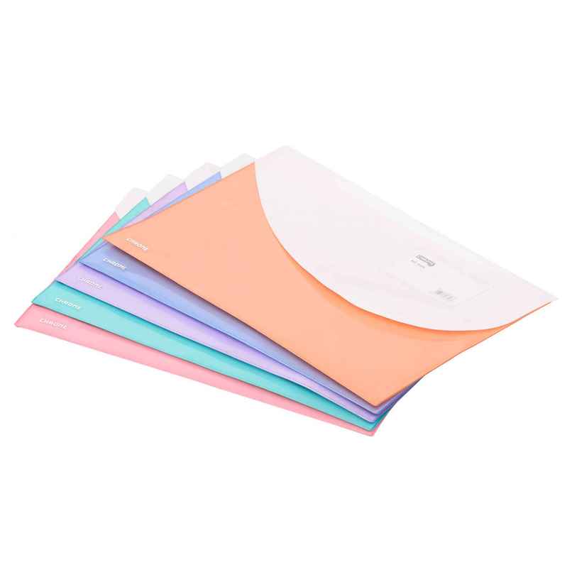 Chrome PP FC Document Bags with Front & Back Pockets (Colour May Vary) Chrome PP FC Document Bags with Front & Back Pockets (Colour May Vary)