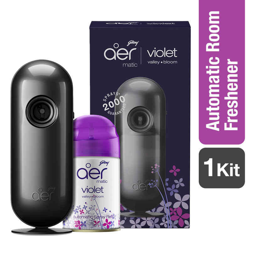 Godrej Aer Matic Violet Valley Bloom Automatic Room Fresheners | Machine + Refill Godrej Aer Matic Violet Valley Bloom Automatic Room Fresheners | Machine + Refill