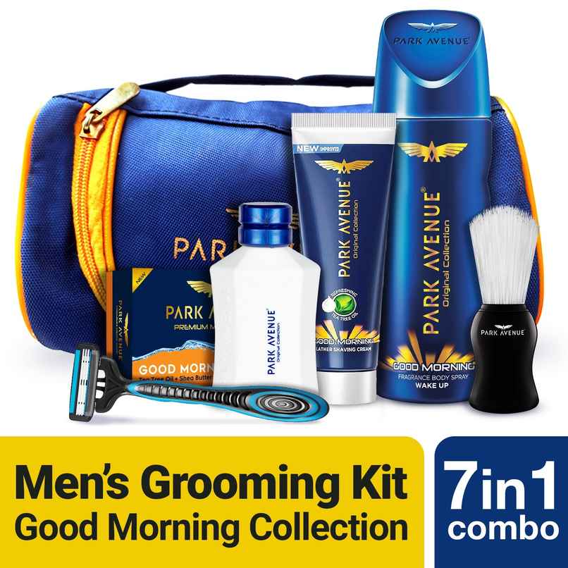Park Avenue Good Morning 7in1 Premium Grooming Kit Gift For Men
