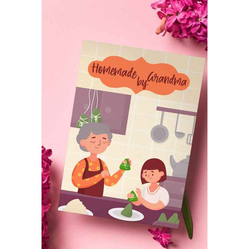 Homemade by Grandma Greeting Card | Vibebling