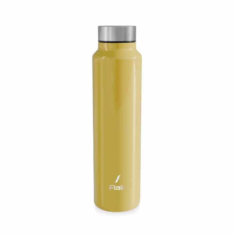 Flair Jazz 1000 Bis Certified Stainless Steel Water Bottle | 970 ml | Yellow
