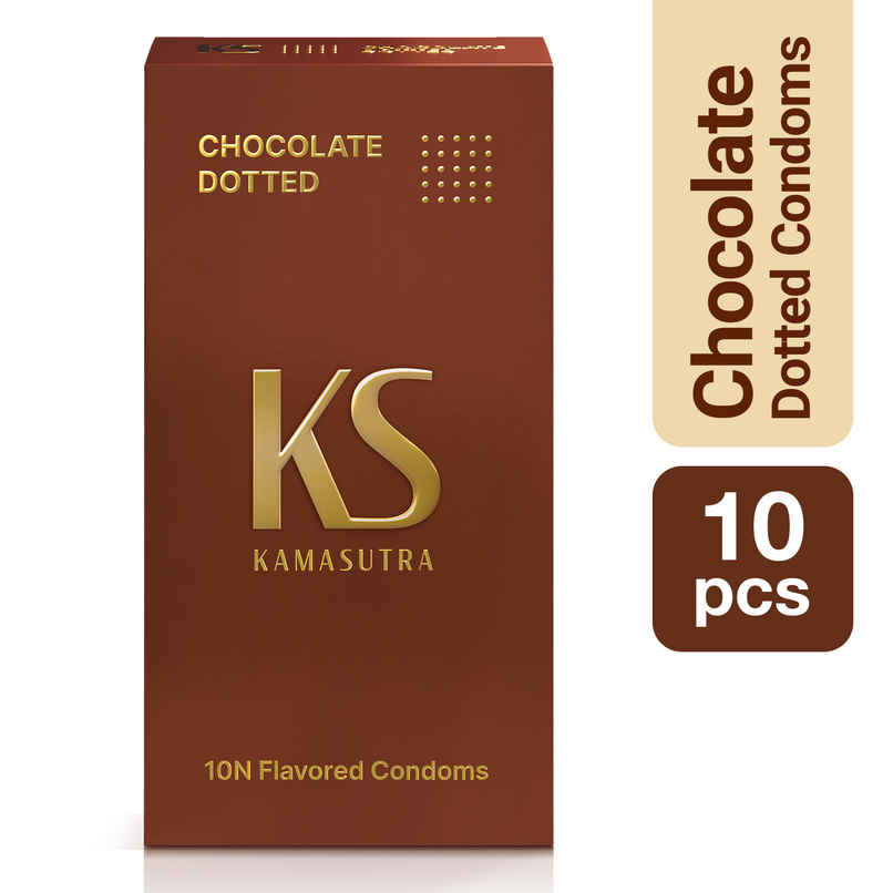 KamaSutra Extra Dotted Chocolate Condoms for Men KamaSutra Extra Dotted Chocolate Condoms for Men
