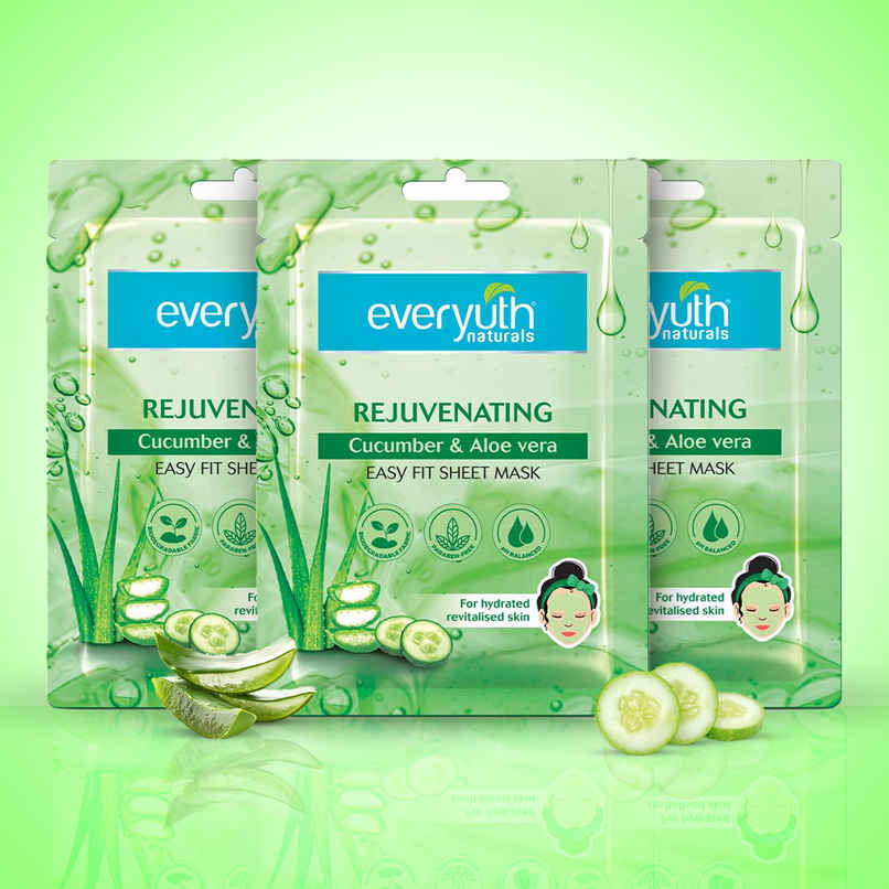 Everyuth Naturals Rejuvenating Cucumber & Aloe VeraSheet Mask Everyuth Naturals Rejuvenating Cucumber & Aloe VeraSheet Mask