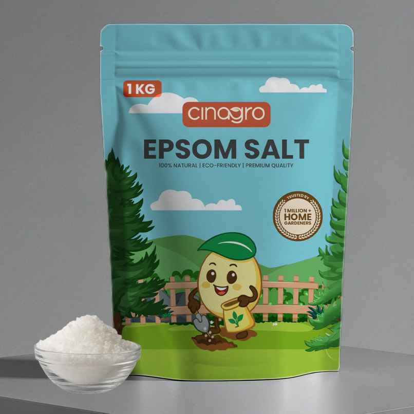 Cinagro Epsom Salt Plant Fertilizer - Magnesium Sulphate, Deters Pests, Speeds Germination