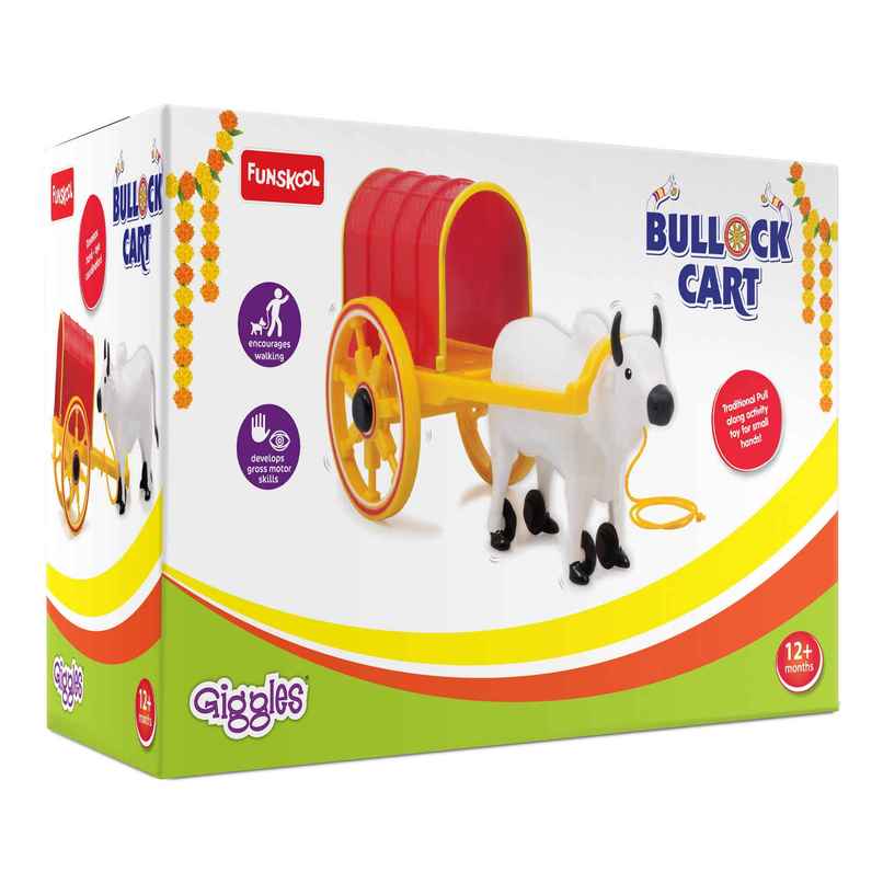 Giggles Funskool Bullock Cart Pull Along Toy