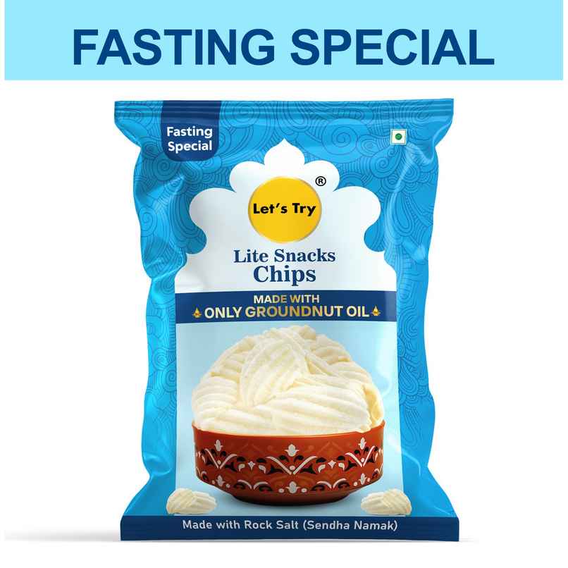 Let's Try Rock Salt Lite Snacks Chips | 100% Groundnut Oil | Fasting Special | No Palm Oil Let's Try Rock Salt Lite Snacks Chips | 100% Groundnut Oil | Fasting Special | No Palm Oil