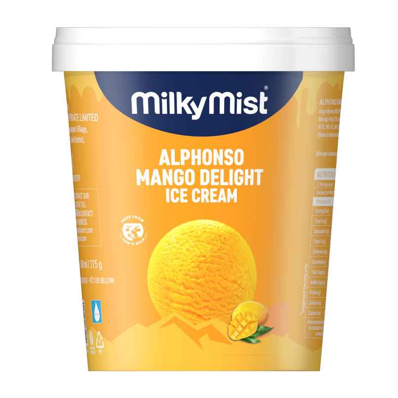 Milky Mist Alphonso Mango Delight Ice Cream Tub