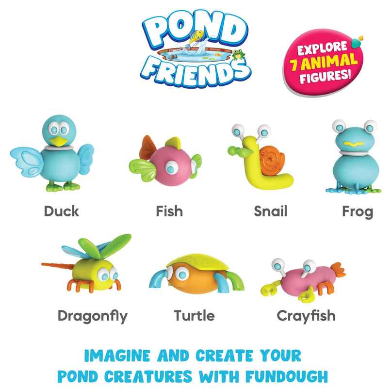 Fundough Funskool Pond Friends, Play Dough, Child-Safe Clay Fundough Funskool Pond Friends, Play Dough, Child-Safe Clay