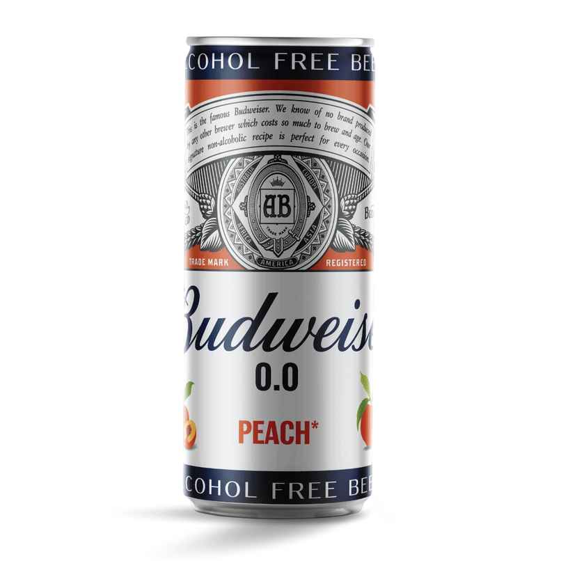 Budweiser 0.0 Nonalcoholic Peach Beer