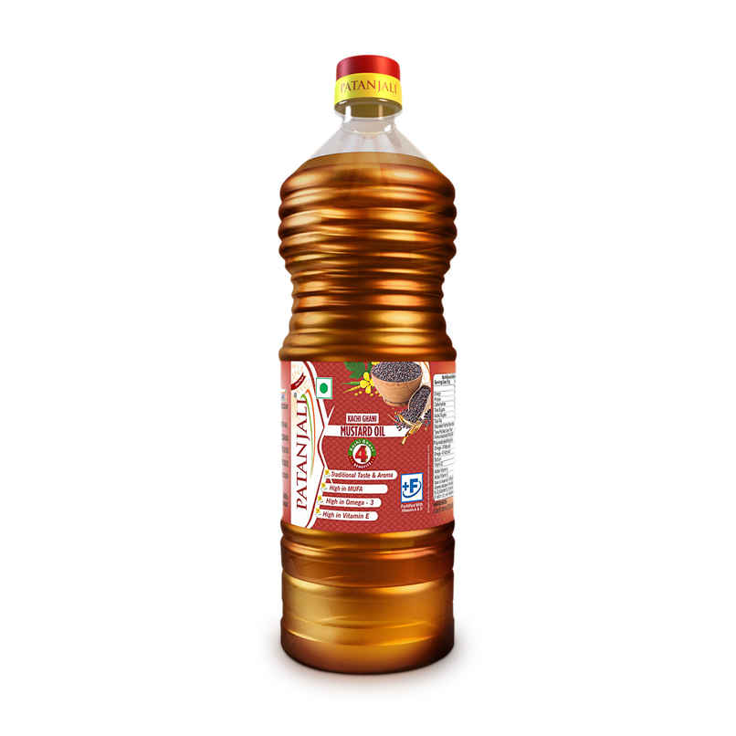 Patanjali Kachi Ghani (Cold Pressed) Mustard Oil - Sarson Ka Tel Patanjali Kachi Ghani (Cold Pressed) Mustard Oil - Sarson Ka Tel