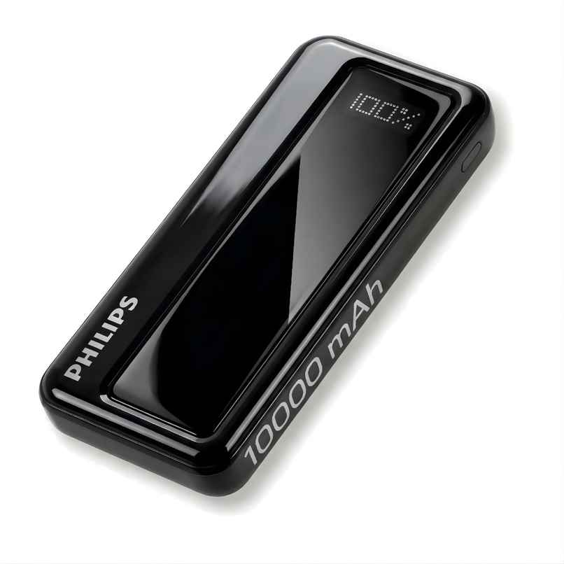 Philips 10000mAh 22.5W Max Fast Charging Power Bank with Digital LED Display | Slate Black
