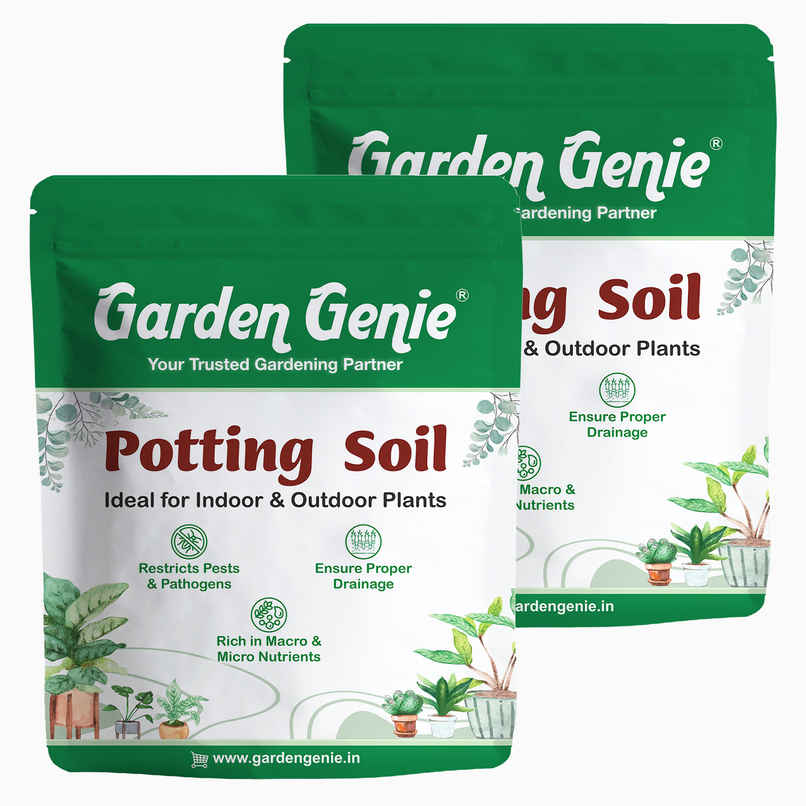 Garden Genie Potting Soil Mix | Organic Soil-less Potting Mix Gardening Soil for Plant Pots Garden Genie Potting Soil Mix | Organic Soil-less Potting Mix Gardening Soil for Plant Pots