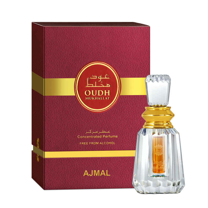 Ajmal Oudh Mukhallat Attar Concentrated Perfume Oil | Long Lasting Premium Oud Scent