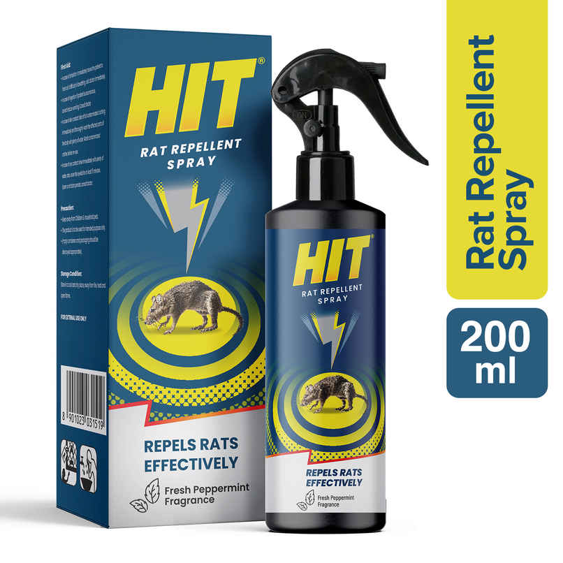 HIT Rat Repellent Spray | Safe to use in Cars & Bikes HIT Rat Repellent Spray | Safe to use in Cars & Bikes