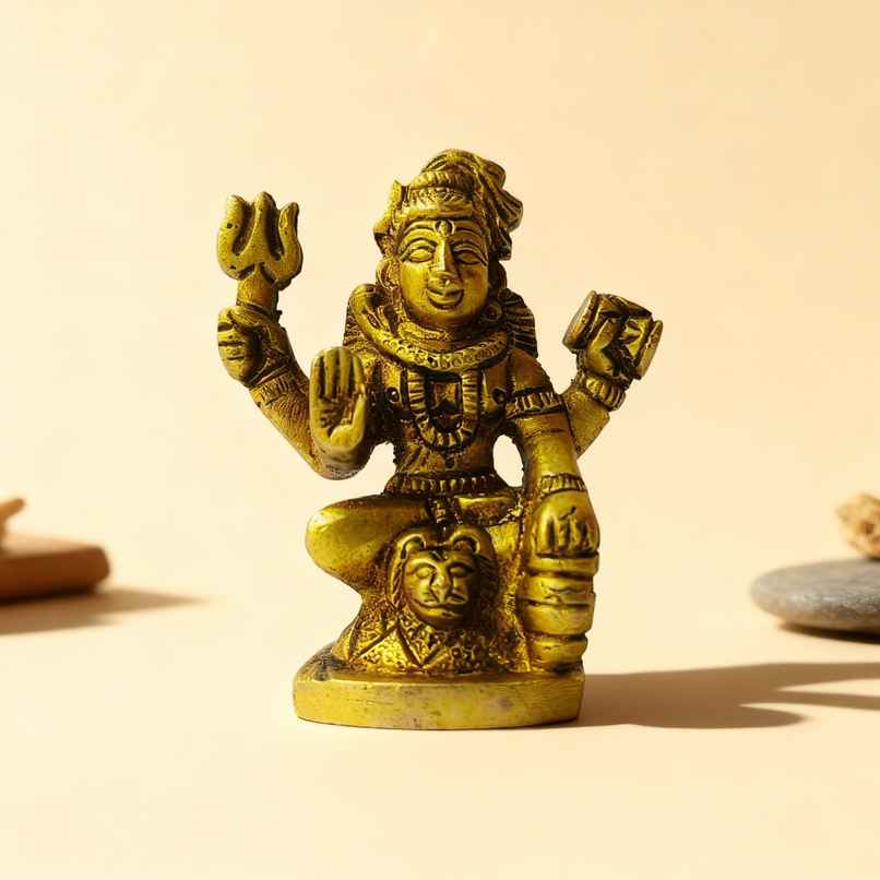 Aksharveda Brass Shiv ji Idol - 2.5 Inch
