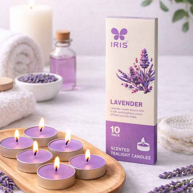 IRIS Lavender Scented Tealight Candles IRIS Lavender Scented Tealight Candles