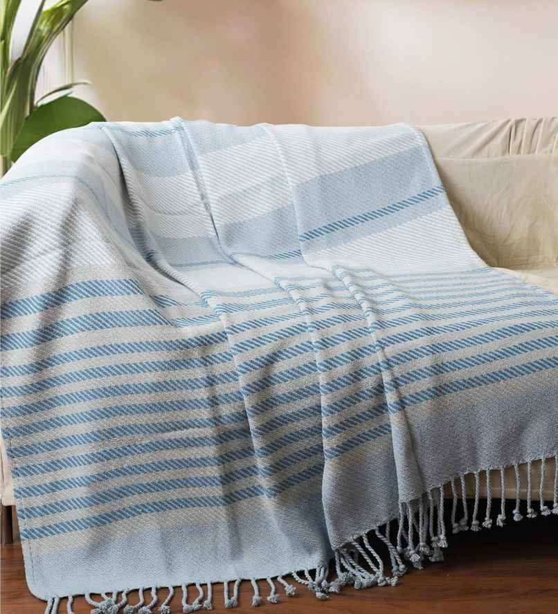 Casacraft by Pepperfry Acrylic Sofa Throw | Soft Couch | White | 15 x 15 in Casacraft by Pepperfry Acrylic Sofa Throw | Soft Couch | White | 15 x 15 in