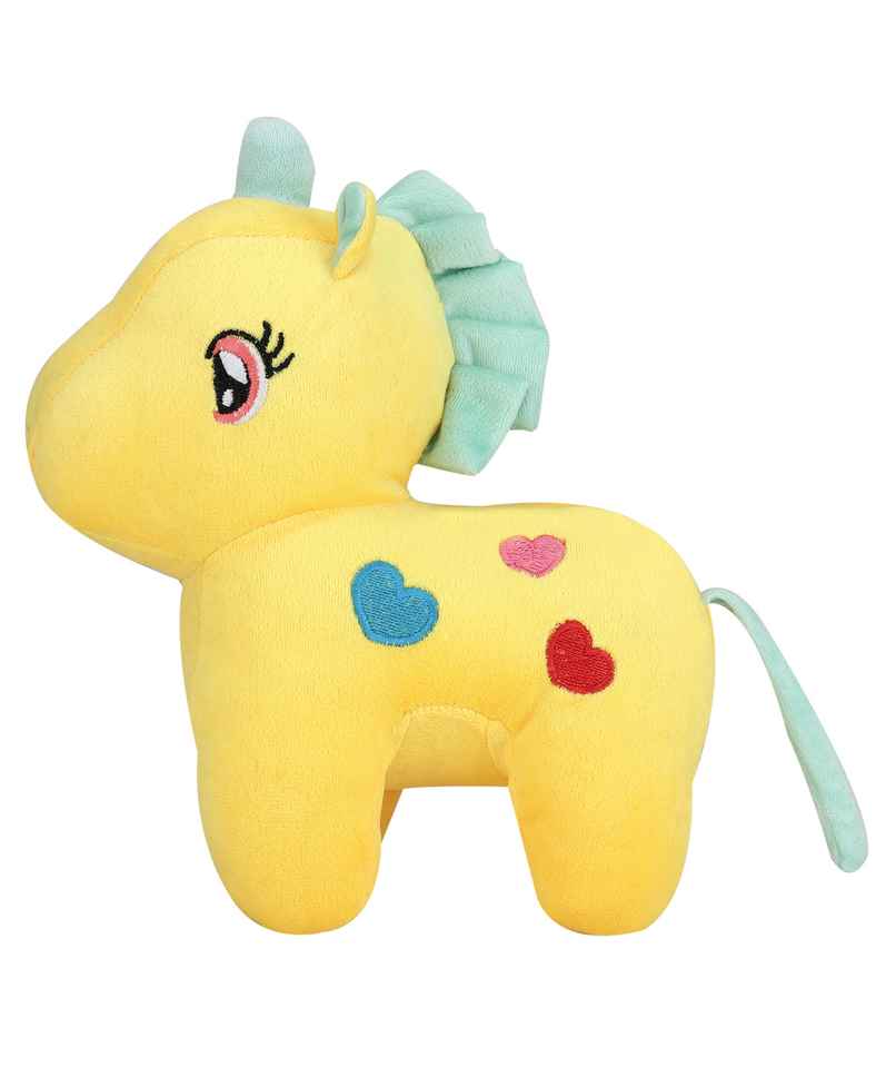 DearJoy Baby Unicorn Soft Toy and Plush Toy Yellow - 32cm