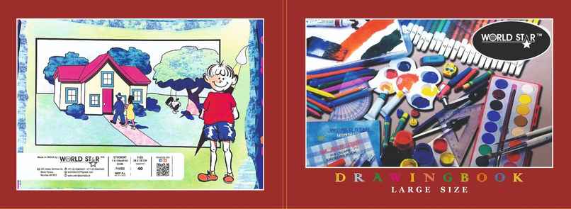 ABK Drawing Book Unruled 36 Pages 37 x 27 cm